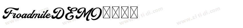 FroadmileDEMO字体转换