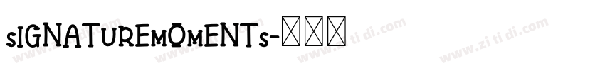 SignatureMoments字体转换