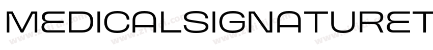 MedicalSignaturettf字体转换