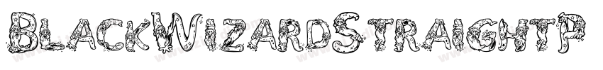 BlackWizardStraightP字体转换