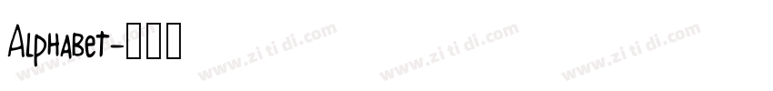 Alphabet字体转换