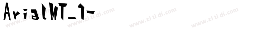 ArialMT_1字体转换