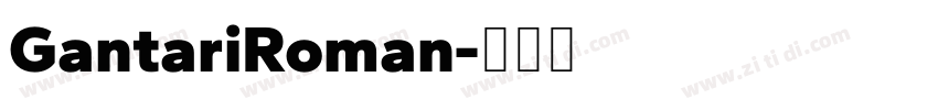 GantariRoman字体转换