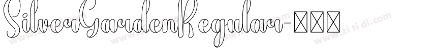 SilverGardenRegular字体转换