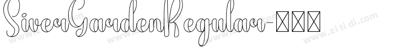 SiverGardenRegular字体转换