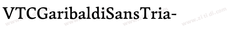 VTCGaribaldiSansTria字体转换