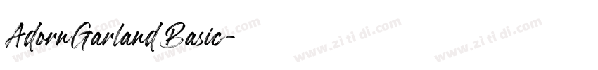 AdornGarlandBasic字体转换