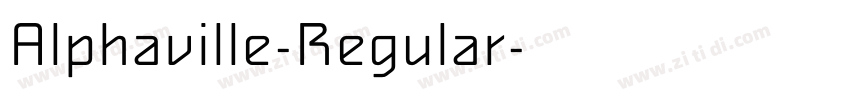 Alphaville-Regular字体转换
