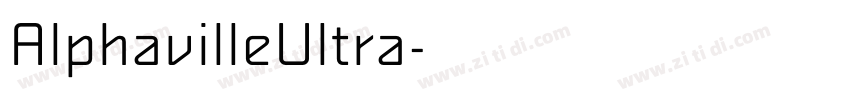 AlphavilleUltra字体转换