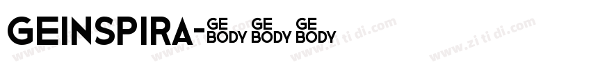 GEInspira字体转换