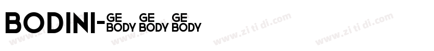 bodini字体转换