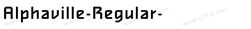 Alphaville-Regular字体转换