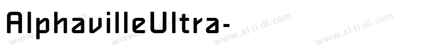 AlphavilleUltra字体转换