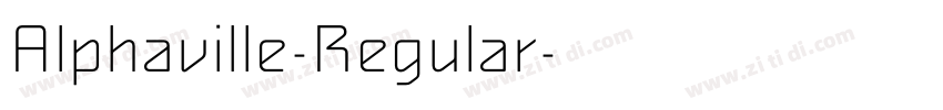 Alphaville-Regular字体转换