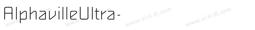 AlphavilleUltra字体转换