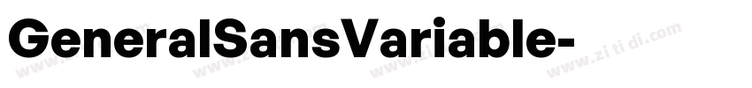 GeneralSansVariable字体转换