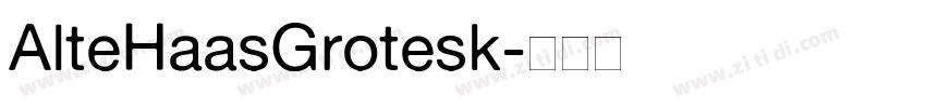 AlteHaasGrotesk字体转换