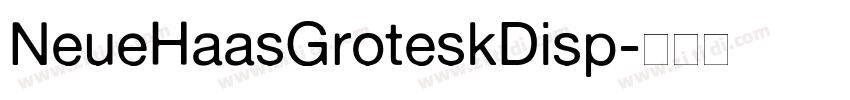 NeueHaasGroteskDisp字体转换