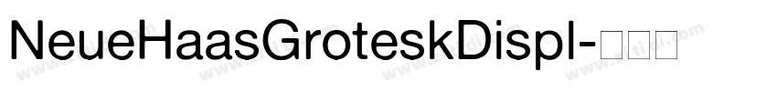 NeueHaasGroteskDispl字体转换