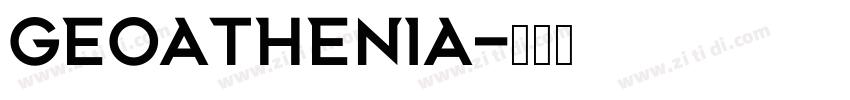 Geoathenia字体转换