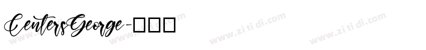 CentersGeorge字体转换