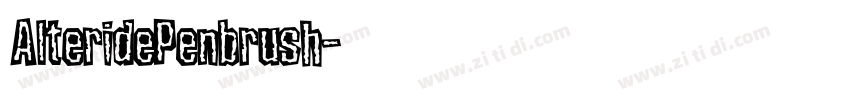 AlteridePenbrush字体转换