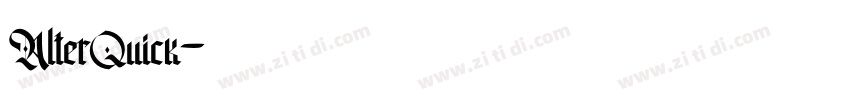 AlterQuick字体转换