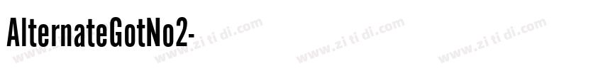 AlternateGotNo2字体转换