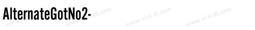AlternateGotNo2字体转换