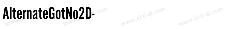AlternateGotNo2D字体转换