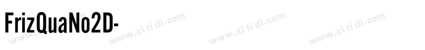 FrizQuaNo2D字体转换