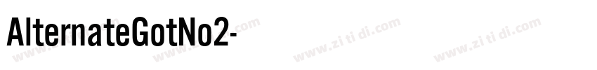 AlternateGotNo2字体转换