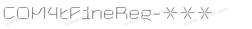 COM4tFineReg字体转换