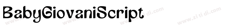 BabyGiovaniScript字体转换