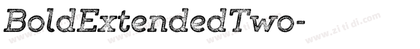 BoldExtendedTwo字体转换