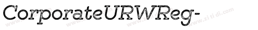 CorporateURWReg字体转换