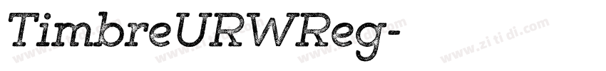 TimbreURWReg字体转换
