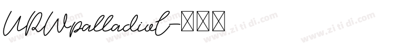 URWpalladioL字体转换