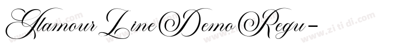 GlamourLineDemoRegu字体转换