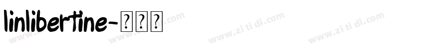 linlibertine字体转换