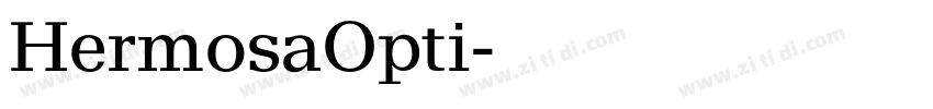 HermosaOpti字体转换
