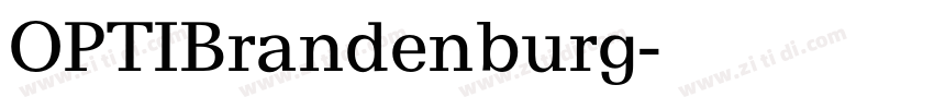 OPTIBrandenburg字体转换
