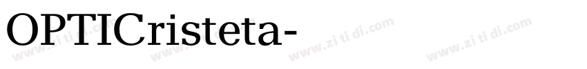 OPTICristeta字体转换