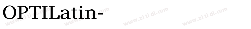 OPTILatin字体转换