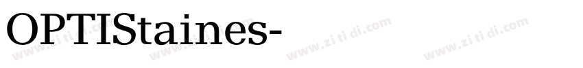 OPTIStaines字体转换