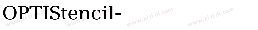 OPTIStencil字体转换