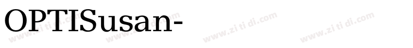 OPTISusan字体转换