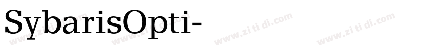 SybarisOpti字体转换