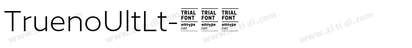 TruenoUltLt字体转换