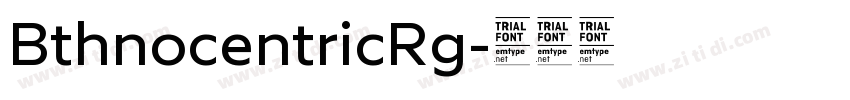 BthnocentricRg字体转换